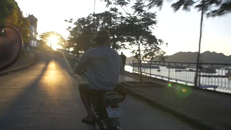 riding a moped along ha long bay 2