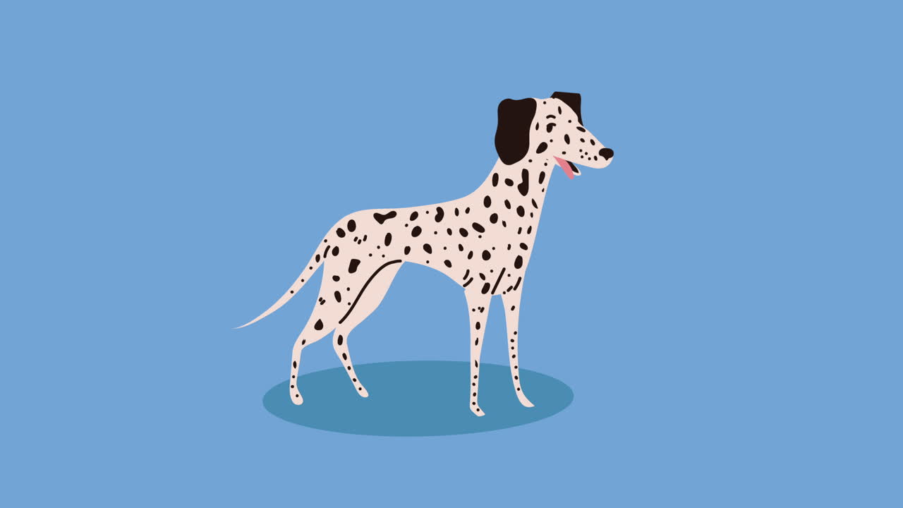 달마티안 개 일러스트레이션