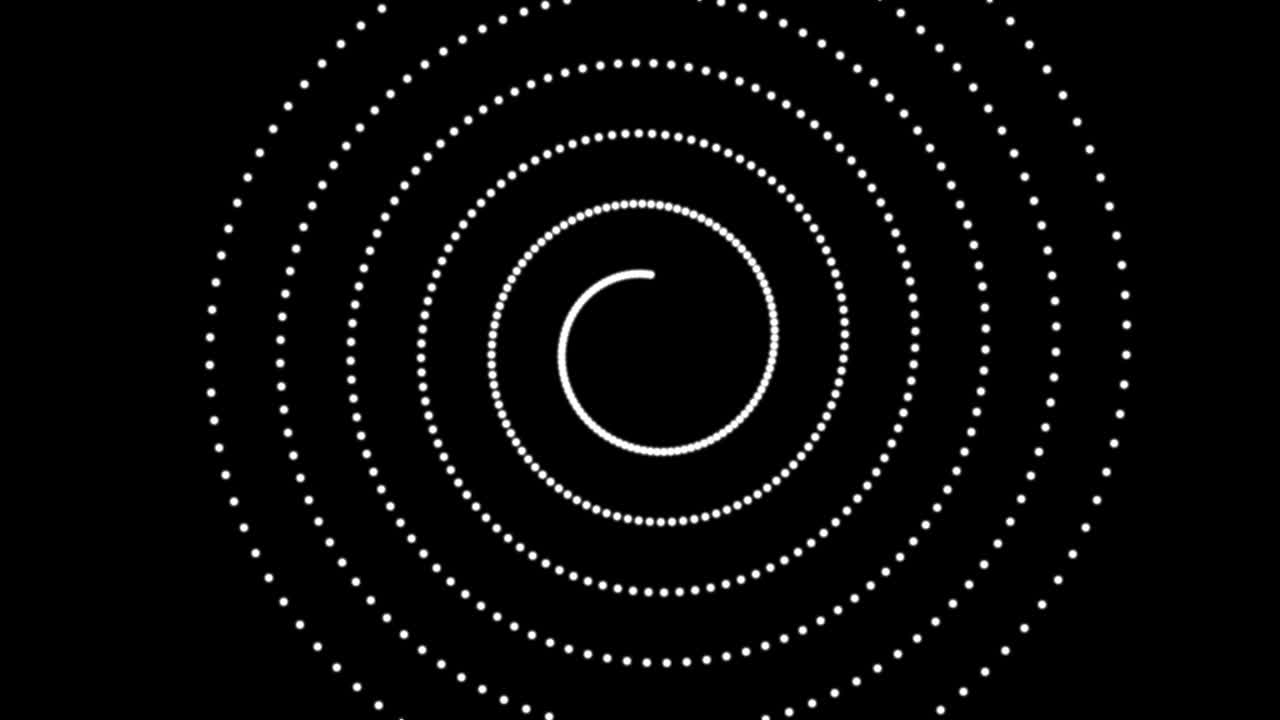 vórtice puntillismo punto anillo cambio animación gráficos de movimiento