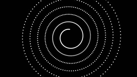 Vortex pointillism dot ring change animation motion graphics