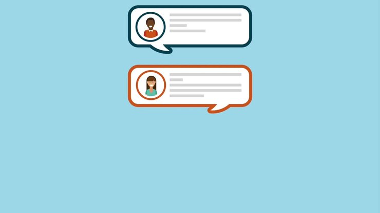 chat message online animation hd