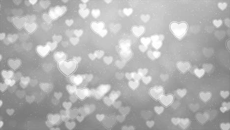 abstract gray hearts background