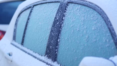 Snowy Car Windows