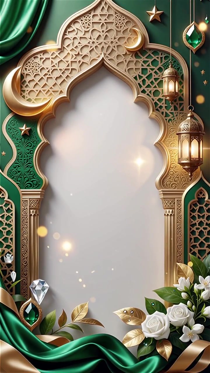 Compleanno del Profeta Maometto Mawlid al-Nabi Sfondo Islamico