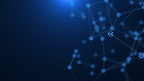 abstract circle network background