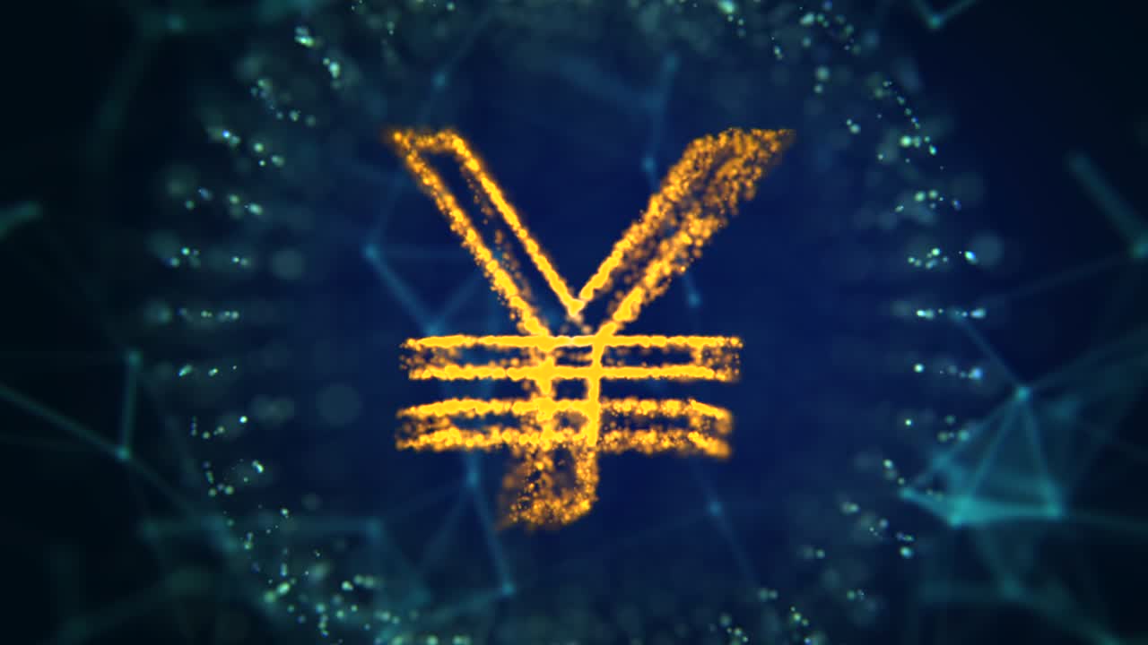 어두운 배경에  기호의 4k 비디오.