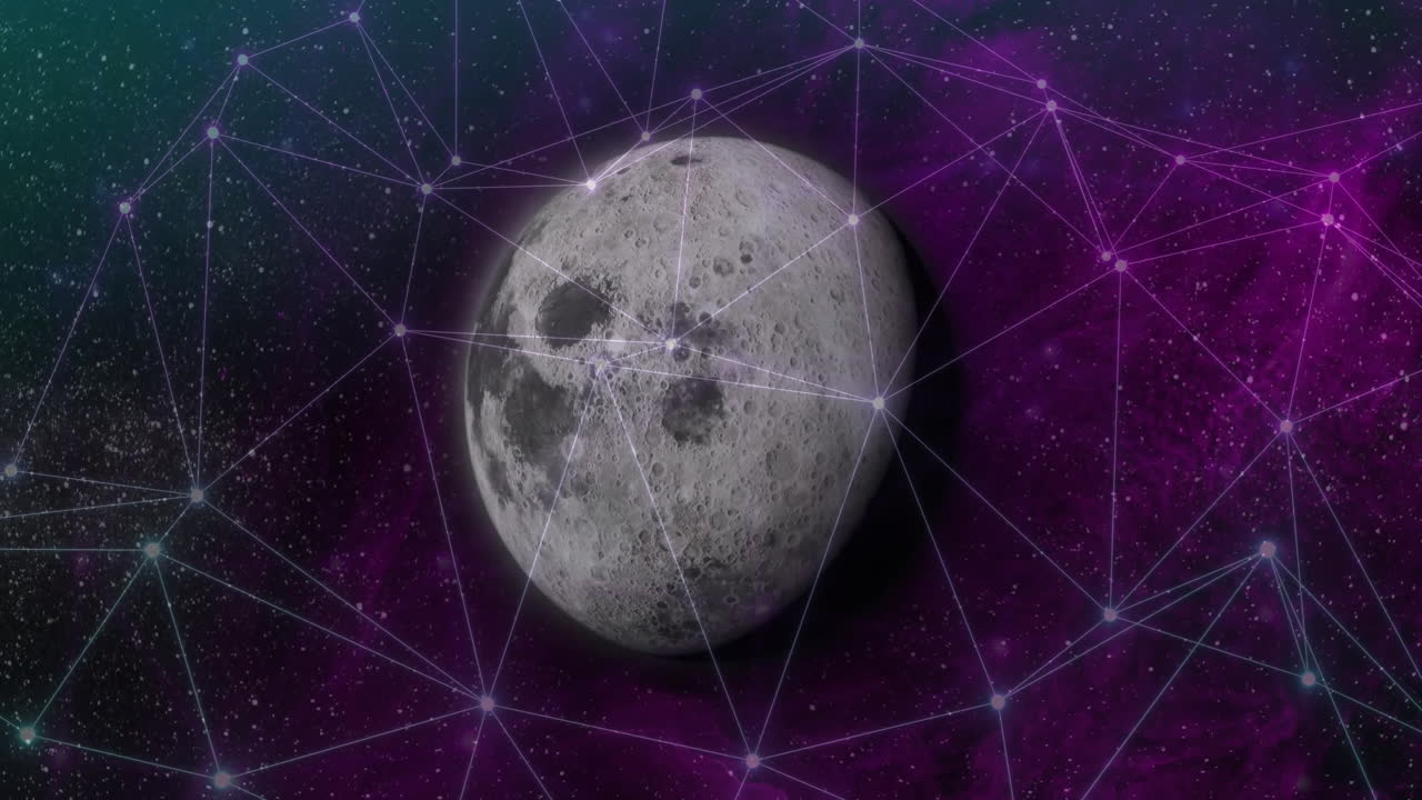 animación de la red de conexiones en todo el mundo