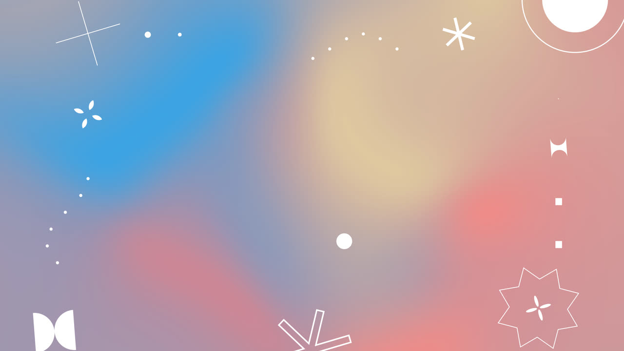 기하학적 모양을 가진 추상적인 그라디언트 배경