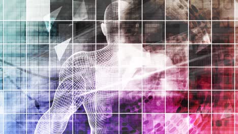 medical technology science pattern abstract background looping