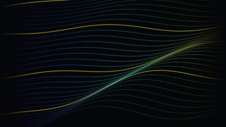 Abstract Background with Flowing Gradient Lines