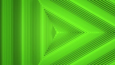 sequential movement of the green triangle rings. the concept of wave and motion. minimalistic 3d business background. a game of shadows. the pattern