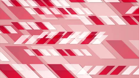 bright red tech geometric abstract video animation