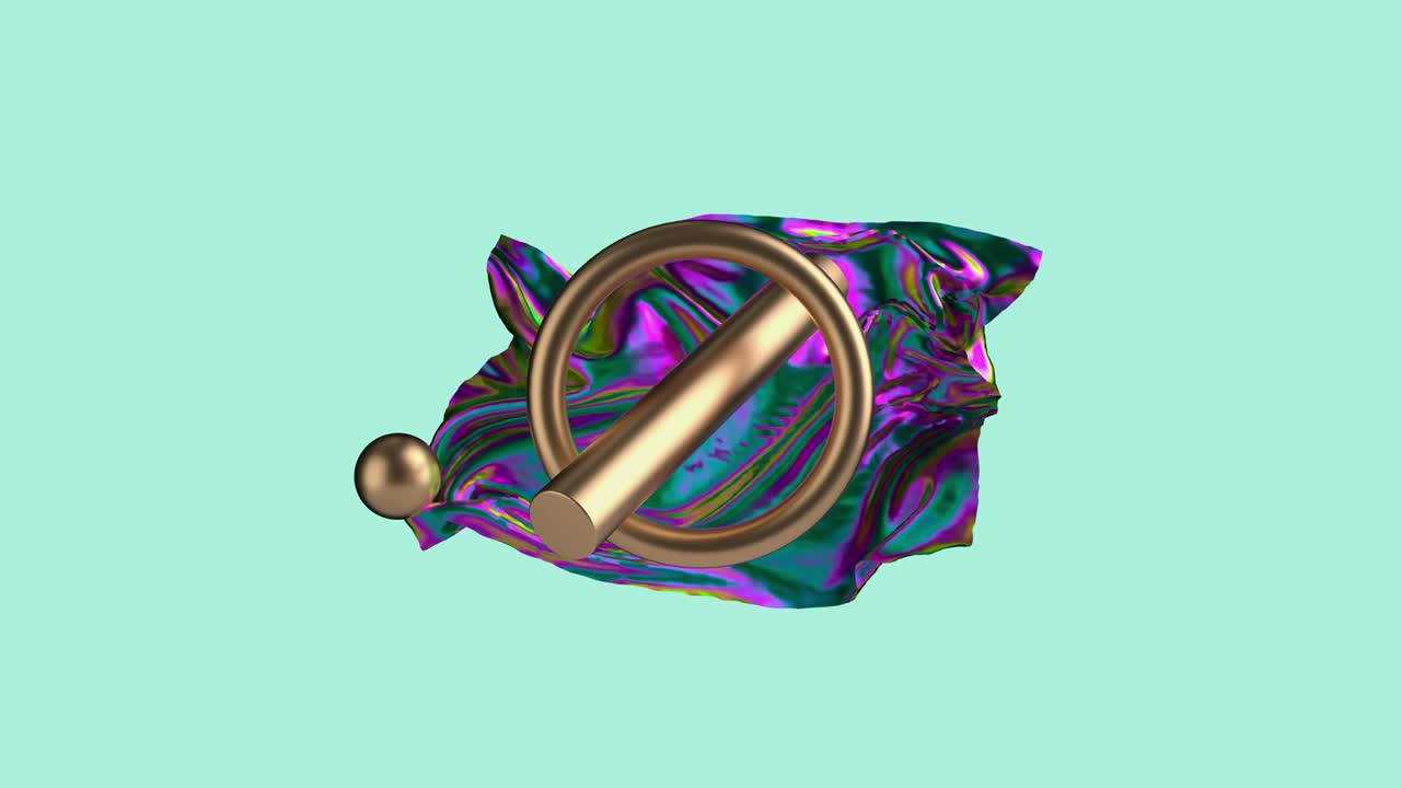 초록색 배경: 추상 3d 렌더링 모션