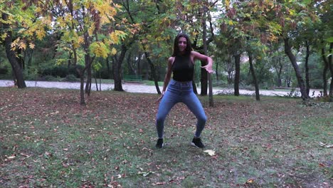 Girl-dancing-in-a-park