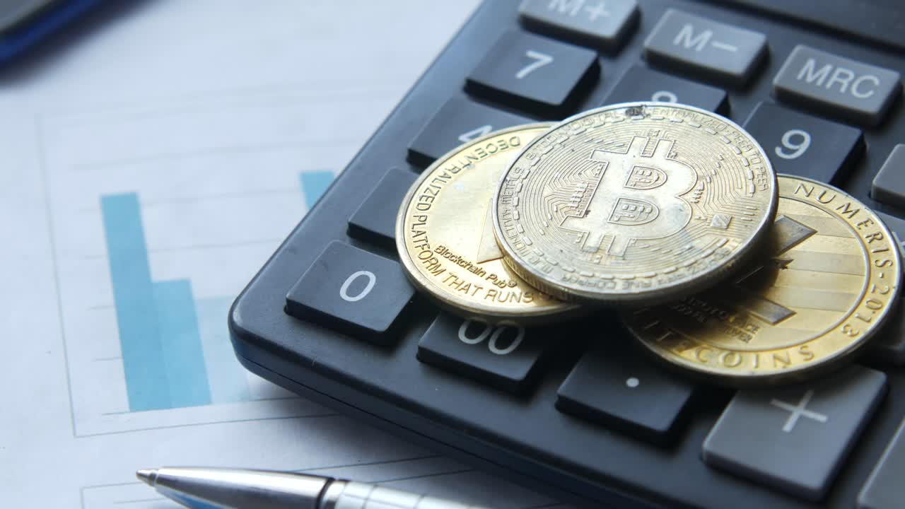 monedas criptográficas de bitcoin y ethereum en la calculadora