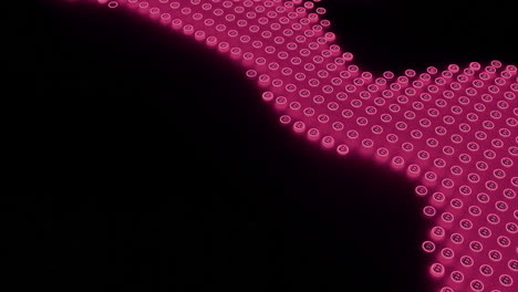 abstract pink glowing dots pattern