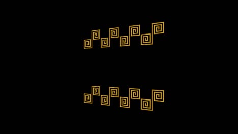 background video footage with gold art deco motif and textures for video composition