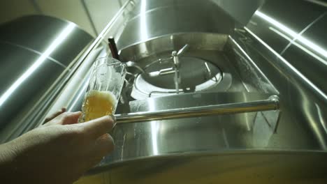 modern craft brewery. craft beer production. modern equipment in brewery