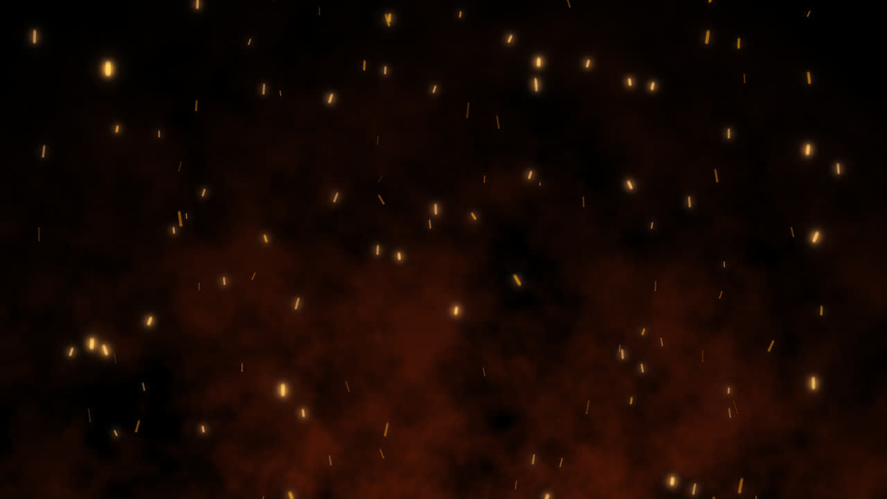 Flying Fire Embers Sparks Particles Background