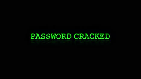 Animation of the word hacking in white text computer in the loop background computer hacking