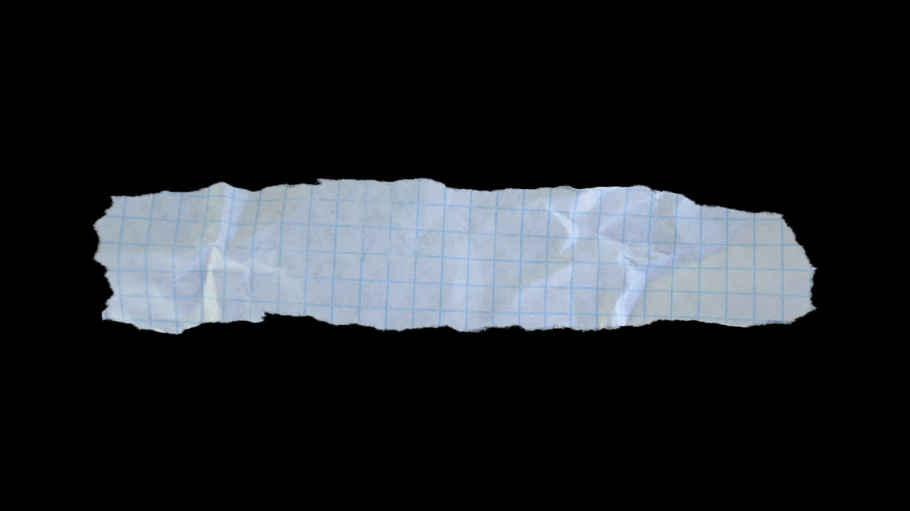 Crumpled Graph Paper Unfolding in Stop Motion Animation