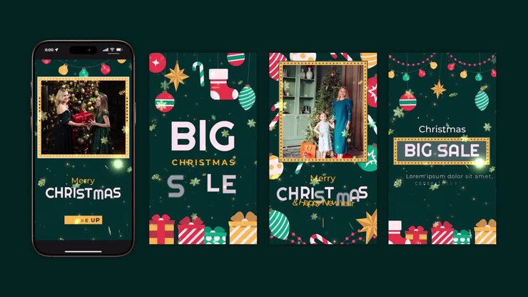 Merry Christmas Instagram Reels &amp; Stories