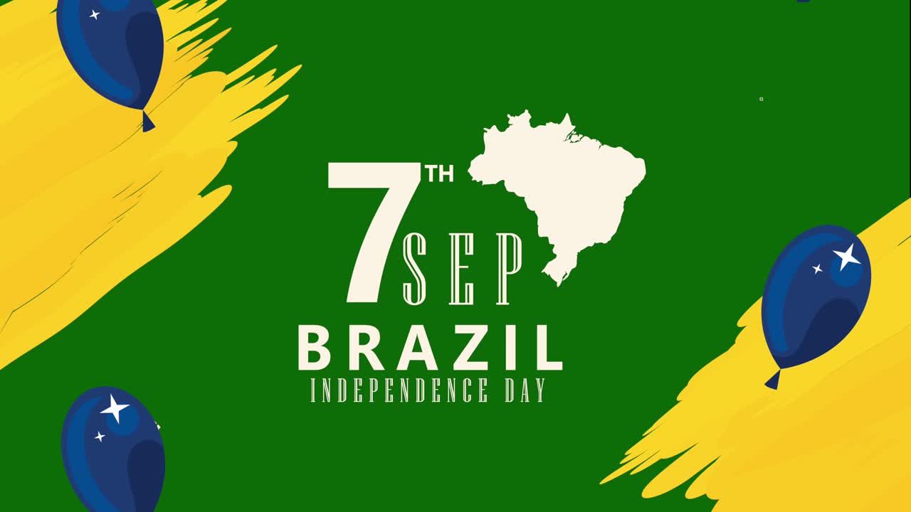 lettering Sete de Setembro Independência do Brasil