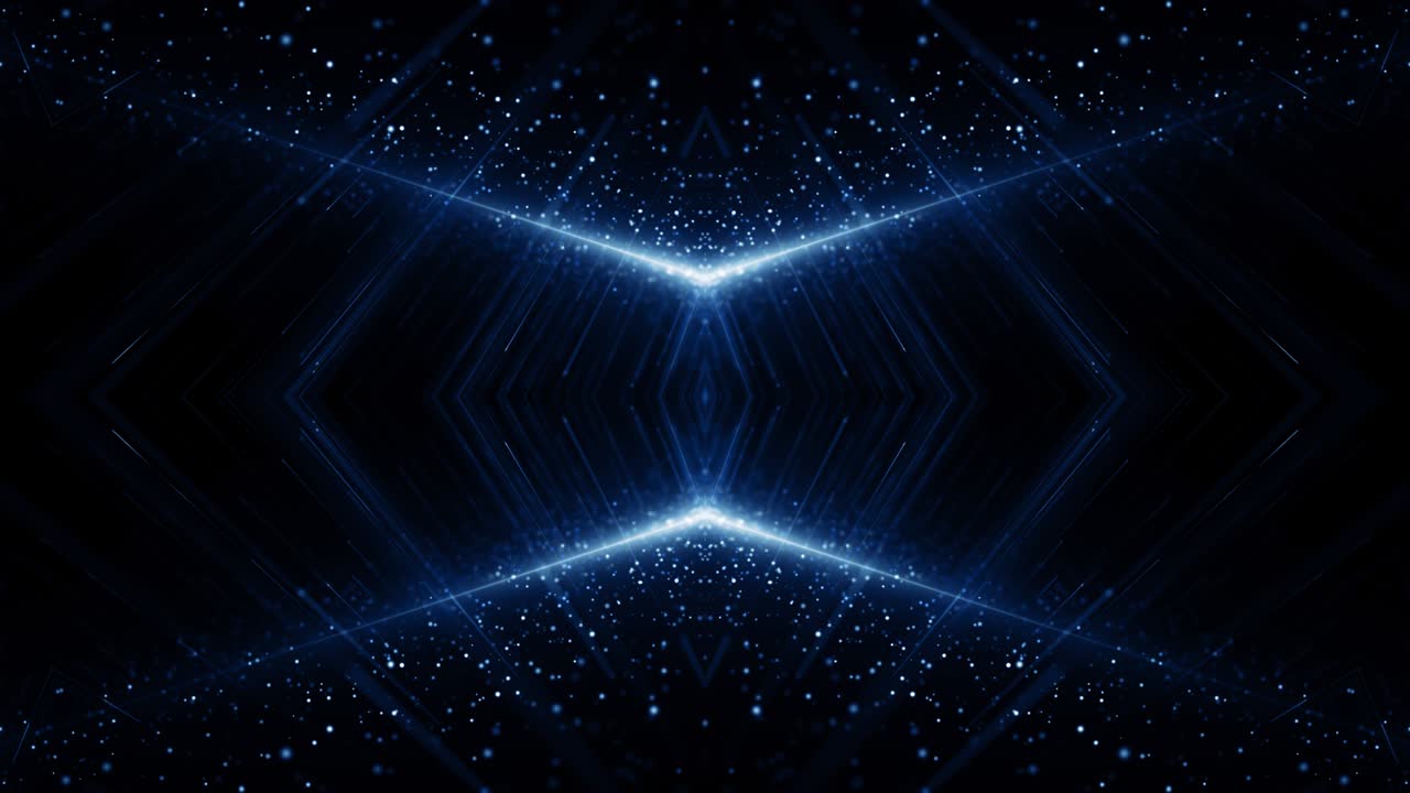 Particles Blue dust abstract light bokeh motion titles cinematic background loop