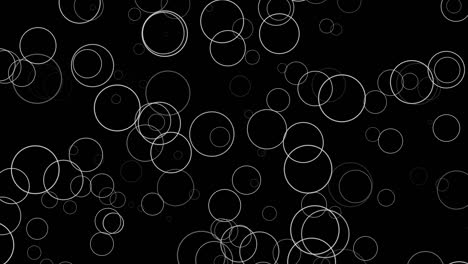 black background with moving circles