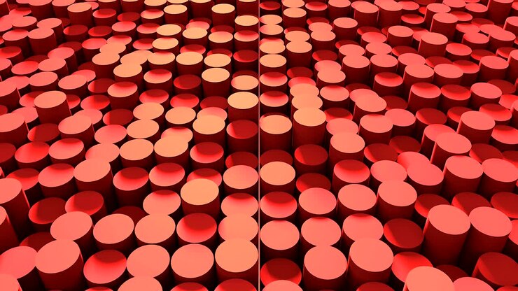 Abstract background with cylinders