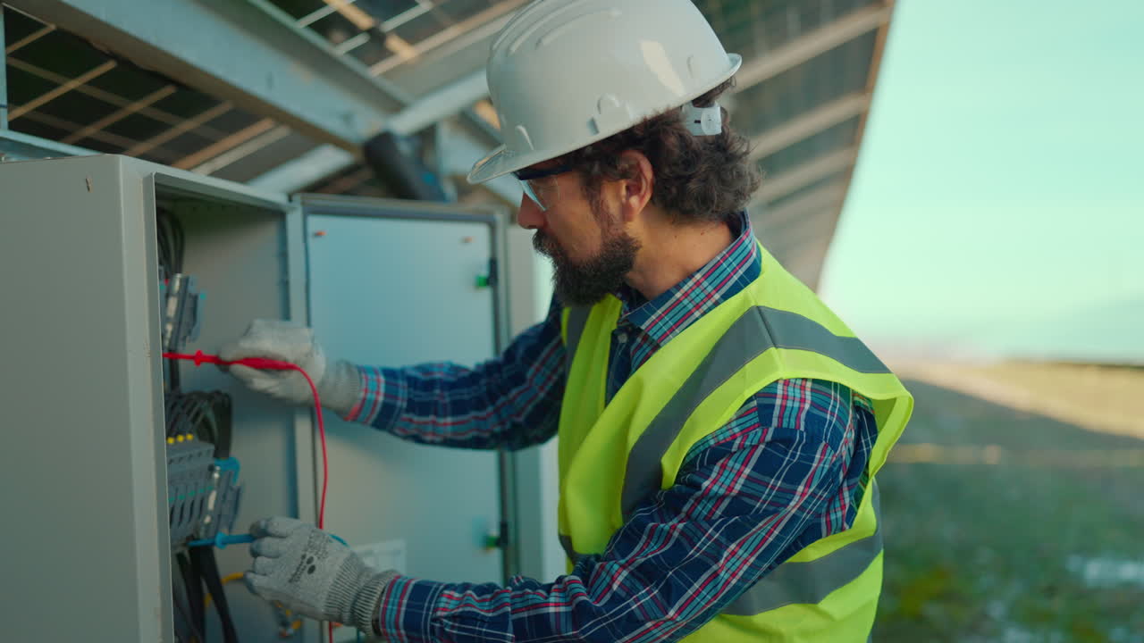 Solar panel maintenance and repair by engineers