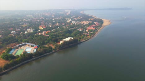 坎帕爾藝術公園,坎帕爾坎帕爾花園 潘吉曼德維河 印度 戈亞 無人機拍攝 潘吉 印度 老戈亞