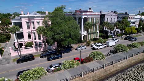 charleston sc, charleston south carolina, historic old homes along battery