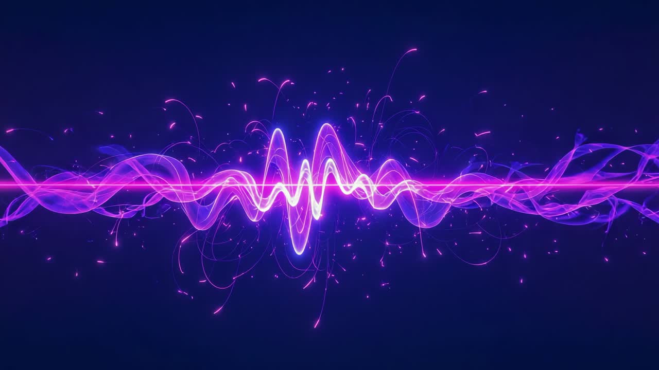 Abstract Purple Waveform