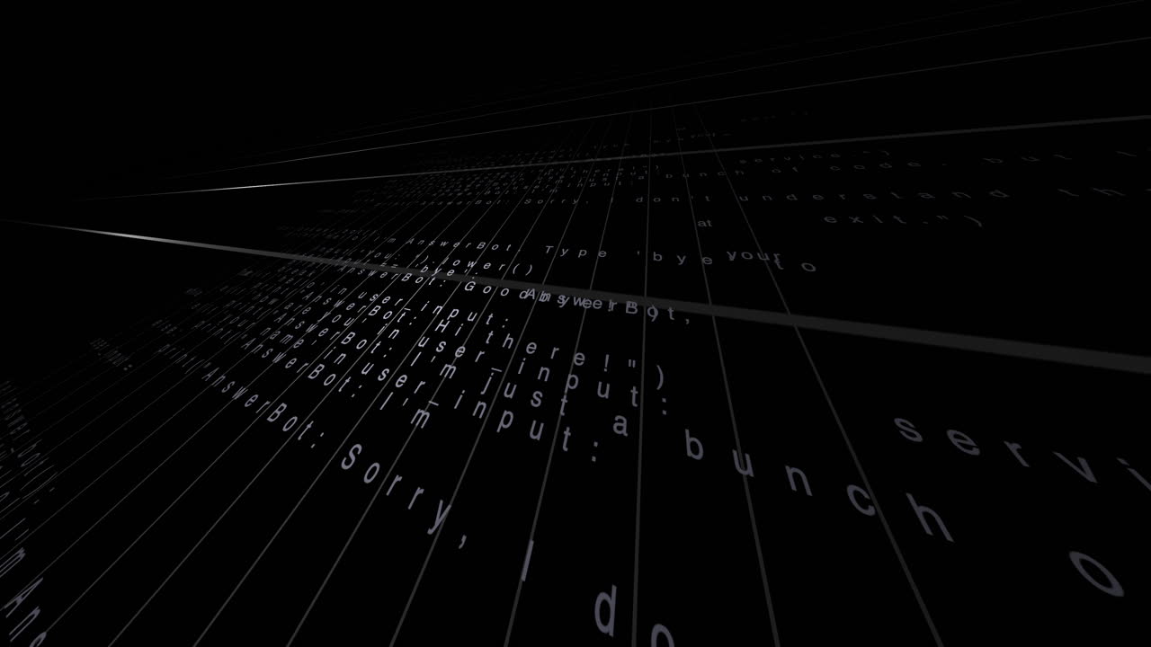 Chat bot code artificial intelligence automated machine learning matrix