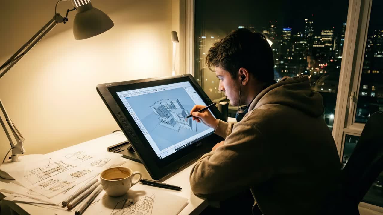 Architectural Design and Digital Art Workspace