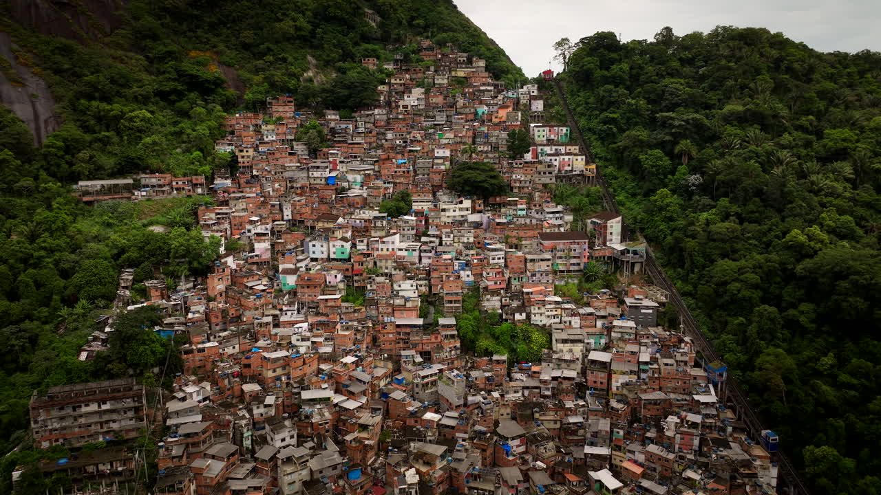 Urban poverty, population inequality, shantytown accommodation, aerial