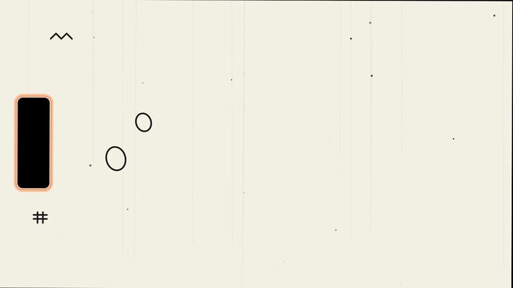 Abstract Minimalist Animation with Geometric Shapes and Film Grain