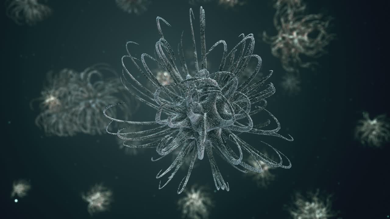 Abstract Microscopic Organisms