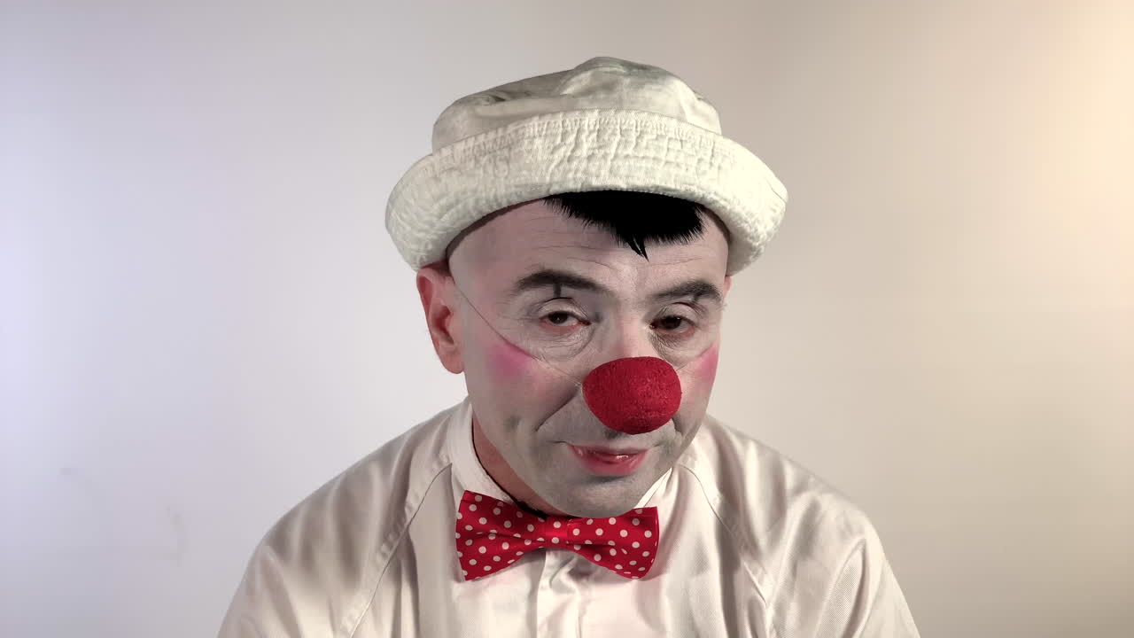 이모티콘 광대 - 재미없는 얼굴