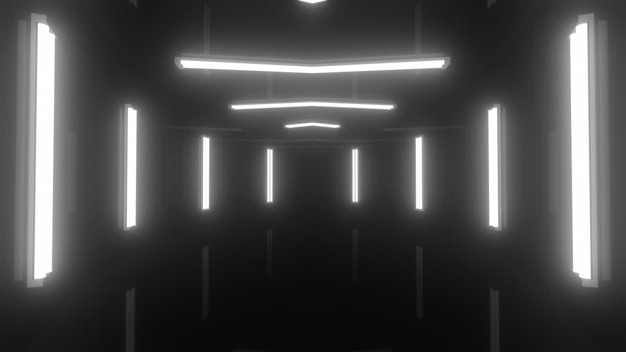 미래의 네온 터널