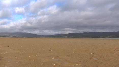 galician estuary view of 4k stock kiteboarding footage of razo beach with sony rx100