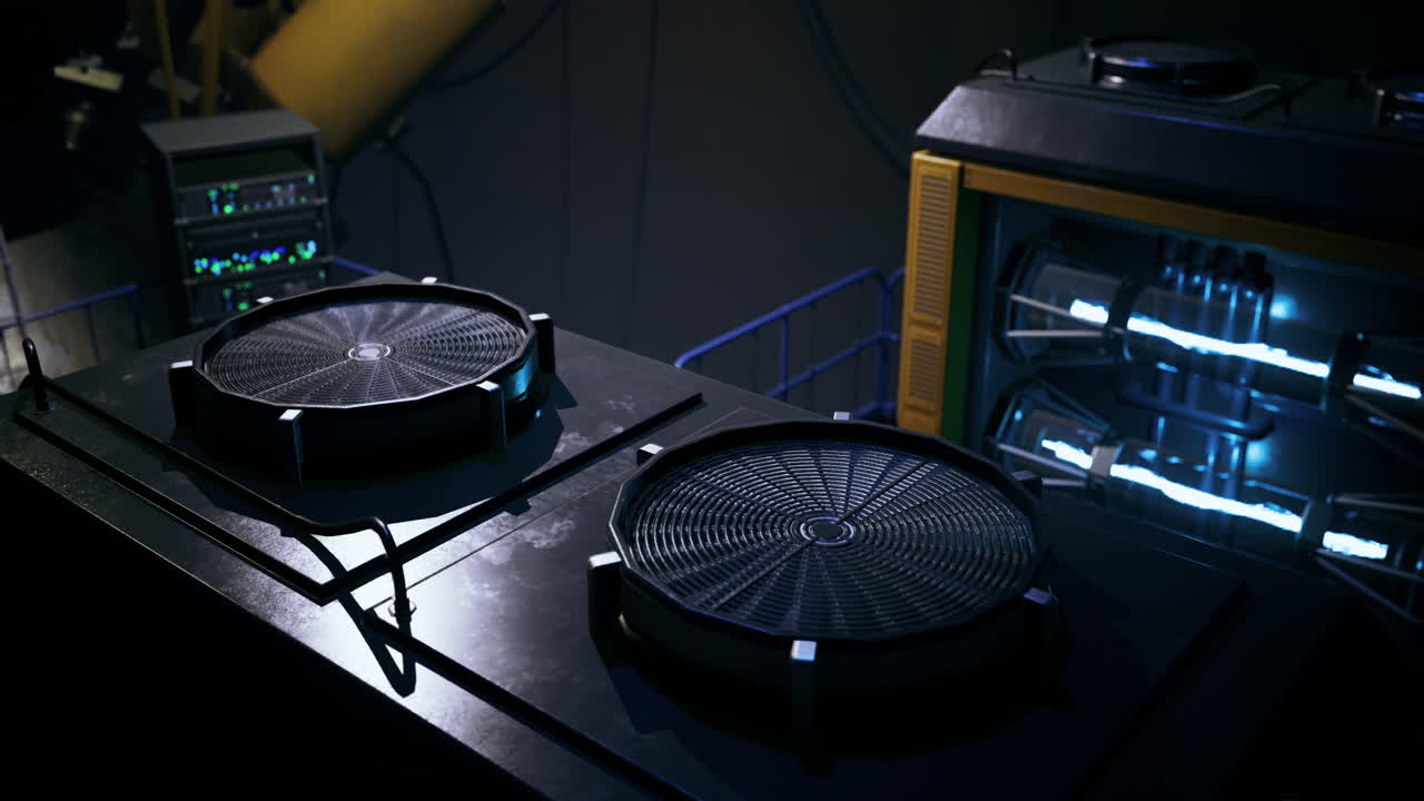 Futuristic machinery showcasing innovation and design