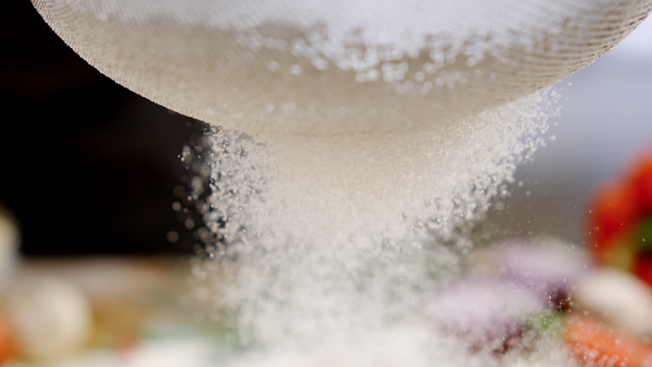 Sifting flour or sugar