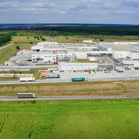 aerial view of industrial zone