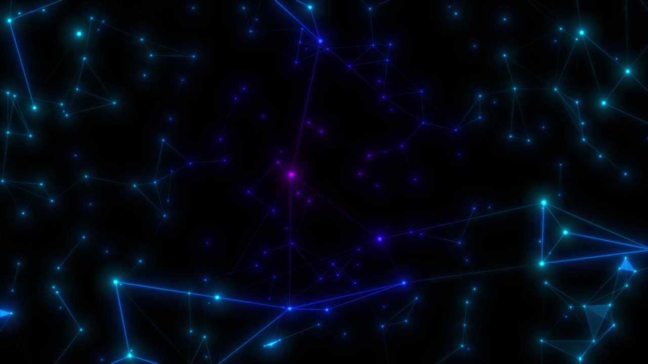 Futuristic environment, space network connection. Loop