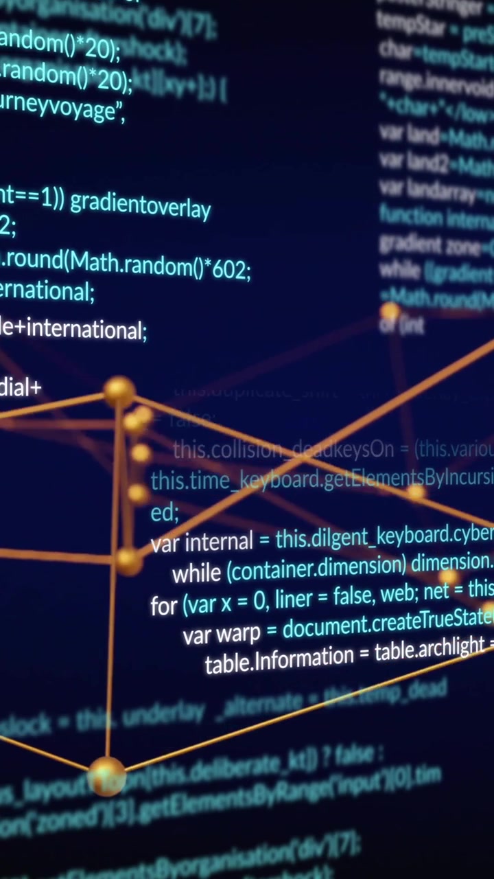 Animasjon av nettverkstilkoblinger og digital databehandling