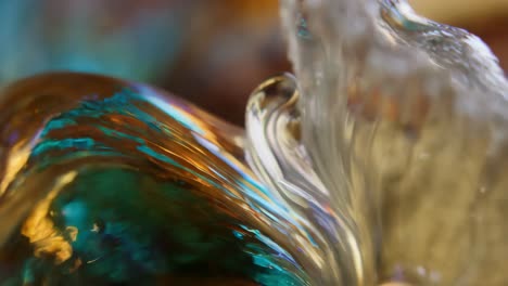 close-up of a decorative glass piece