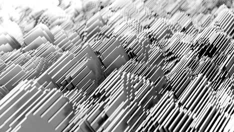 abstract waveform. 4k uhd animation.