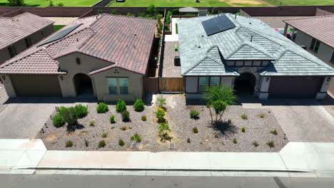 homes in upscale housing development in southwest usa